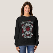 Sweatshirt Mens Retired Firefighter And Proud Of It For Ex Fi (Devant entier)
