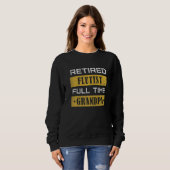 Sweatshirt Mens Retired flutist Full Time Grandpa Retirement (Devant entier)