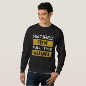 Sweatshirt Mens Retired Guide Full Time Grandpa Retirement (Devant entier)