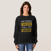 Sweatshirt Mens Retired guitarist Full Time Grandpa Retiremen (Devant entier)