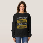 Sweatshirt Mens Retired Printer Full Time Grandpa Retirement (Devant entier)