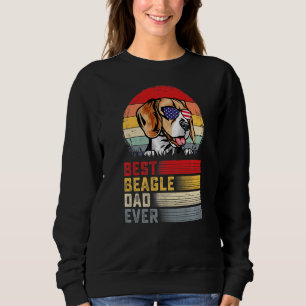 Sweatshirt Mens Retro Meilleur Beagle Papa Jamais Fête des pè