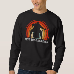 Sweatshirt Mens Retro Style Vintage Meilleur Sumo Papa Jamais