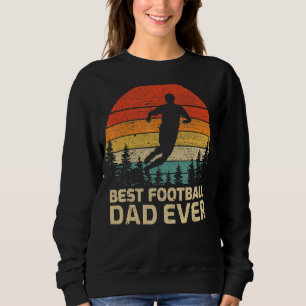 Sweatshirt Mens Retro Vintage Meilleur Football Papa Jamais P