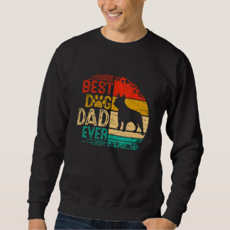 Sweatshirt Mens Retro Vintage Sunset Best French Buldog Chien