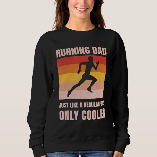 Sweatshirt Mens  Running For Mens Dad Marathon Runner Coach M (Devant)