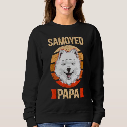 Sweatshirt Mens Samoyed Papa Samoyeds Dog Owner Samoyed (Devant)