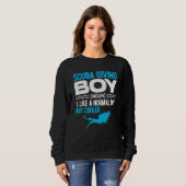 Sweatshirt Mens Scuba Boy Noun Definition Diver Scuba Diving  (Devant entier)