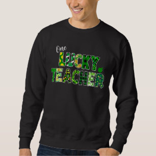 Sweatshirt Mens Shamrock One Lucky Teacher St Patrick Jour S
