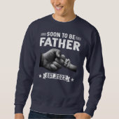 Sweatshirt Mens Soon To Be Father Est 2022 Retro First Dad (Devant)