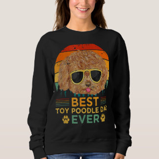 Sweatshirt Mens Style Rétro Meilleur Jouet Poodle Papa Jamais