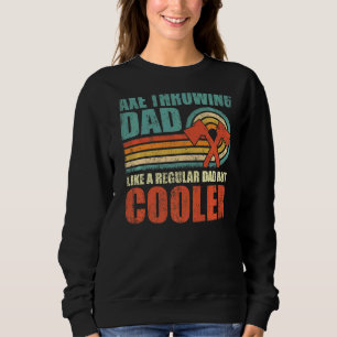 Sweatshirt Mens style rétro Vintage Ax Jetant papa Père