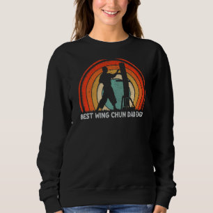 Sweatshirt Mens Style Rétro Vintage Best Wing Chun Papa Jamai