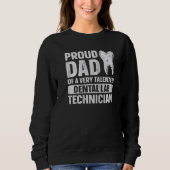 Sweatshirt Mens Technicien de laboratoire pour un papa d'un L (Devant)