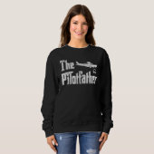 Sweatshirt Mens The Pilotfather T-Shirt Funny Pilot Father Pi (Devant entier)