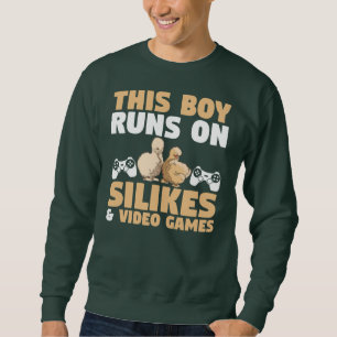Sweatshirt Mens This Boy court sur Silkie poulets Jeux vidéo