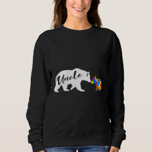 Sweatshirt Mens Uncle Bear Autistic Autism Awareness
