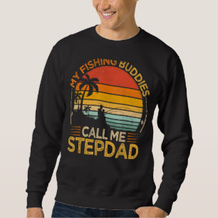 Sweatshirt Mens Vintage Mes Épouses De Pêche Appelez Stepdad
