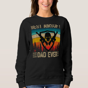 Sweatshirt Mens Vintage Retro Best Airsoft Papa Jamais Père