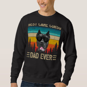 Sweatshirt Mens Vintage Retro Meilleur Corso Canne Papa Jamai