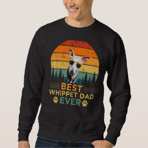 Sweatshirt Mens Whippet Chien Vintage Meilleur Whippet Papa P