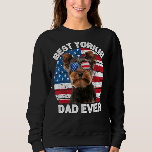 Sweatshirt Mens Yorkie Papa For Men Yorkshire Terrier 4e De (Devant)
