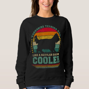 Sweatshirt Mens Yorkshire Terrier Papa Comme Un Père Régulier