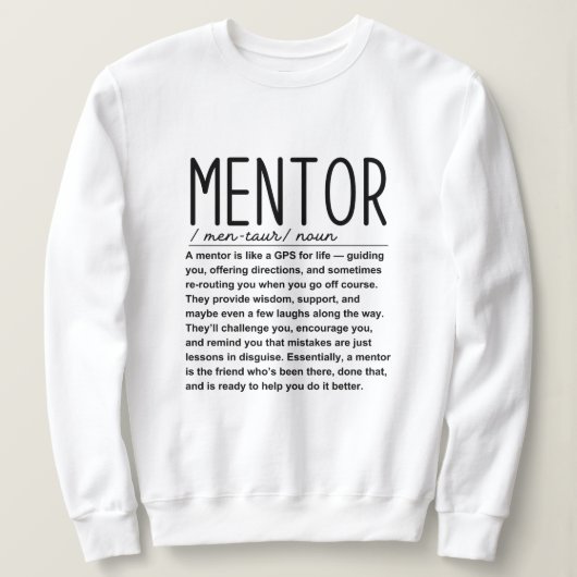 Sweatshirt Mentor (Design devant)