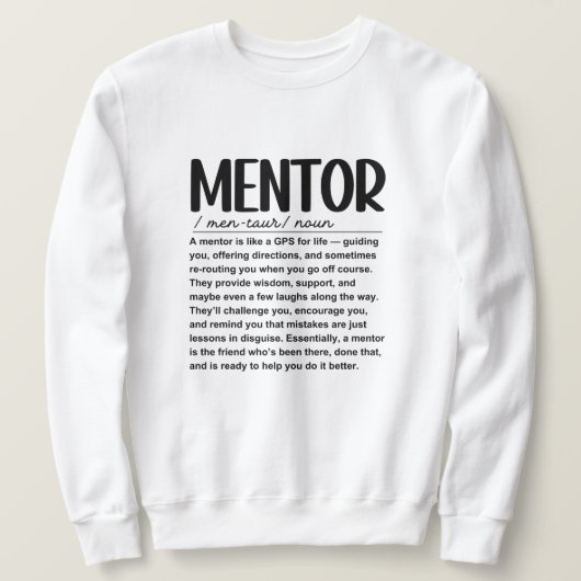 Sweatshirt Mentor (Design devant)