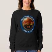 Sweatshirt Mentor Ohio OH total Éclipse solaire 2024 3 (Devant)