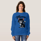 Sweatshirt Meow Cat (Devant entier)