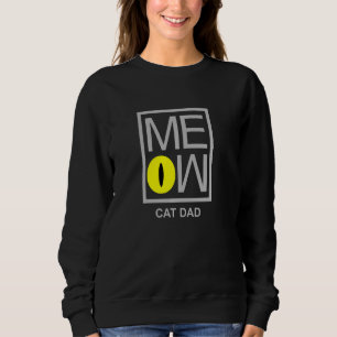 Sweatshirt Meow Chat Papa Novelty Graphisme Animateur Amusant
