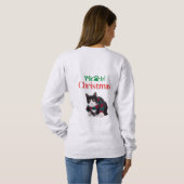 SWEATSHIRT MEOW CHRISTMAS CAT (Dos entier)