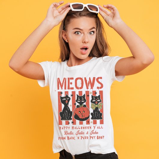 Sweatshirt Meow Halloween Chat Noir Animaux De Compagnie Shic
