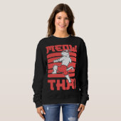 Sweatshirt Meow Thai Muay Thai Fighter (Devant entier)