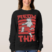 Sweatshirt Meow Thai Muay Thai Fighter (Devant)
