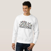 Sweatshirt Meowa Catmas Funny Reindeer Chats Noël (Devant entier)