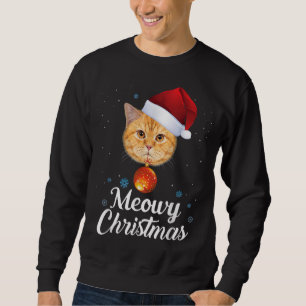 Sweatshirt Meowa Catmas Joyeux Noël Chat moche Sweater