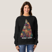 Sweatshirt Meowo Catmas Chat Noël Arbre Noël Noël Noël Chaton (Devant entier)
