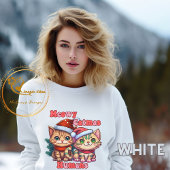 Sweatshirt Meowy Catmas, Funny Chat Christmas