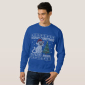 Sweatshirt Meowy Christmas Ya Filthy Animal - Ugly Christmas  (Devant entier)