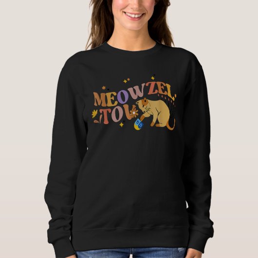 Sweatshirt Meowzel Tov Chanukah Jewish Cat Hanukkah (Devant)