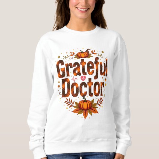 Sweatshirt Merci au docteur Thanksgiving (Devant)