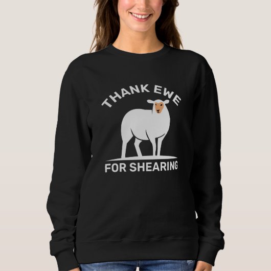 Sweatshirt Merci Brebis Pour La Tonte (Devant)