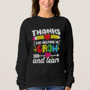 Sweatshirt Merci De M'Aider À Grandir Et À Apprendre Professe