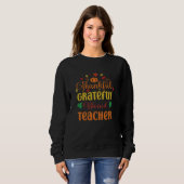 Sweatshirt Merci Gratuit Professeur Blessé École D'Automne Qu (Devant entier)