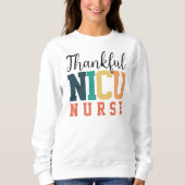 Sweatshirt Merci NICU Nurse Sweatshirt, automne infirmière ca (Devant)
