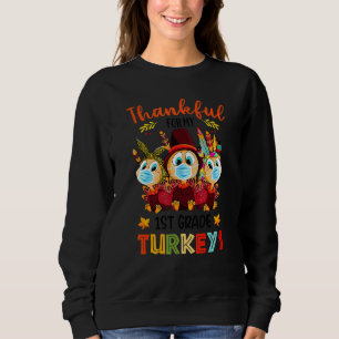 Sweatshirt Merci Pour Ma 1ère Classe Turkeys Fall Thanksgivin