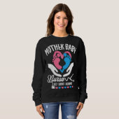 Sweatshirt Mère Bébé Infirmière Appréciation Postpartum Infir (Devant entier)