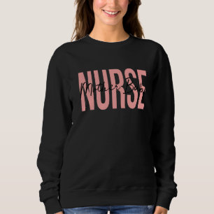 Sweatshirt Mère Bébé Infirmière obstétrique Pieds Stethoscope